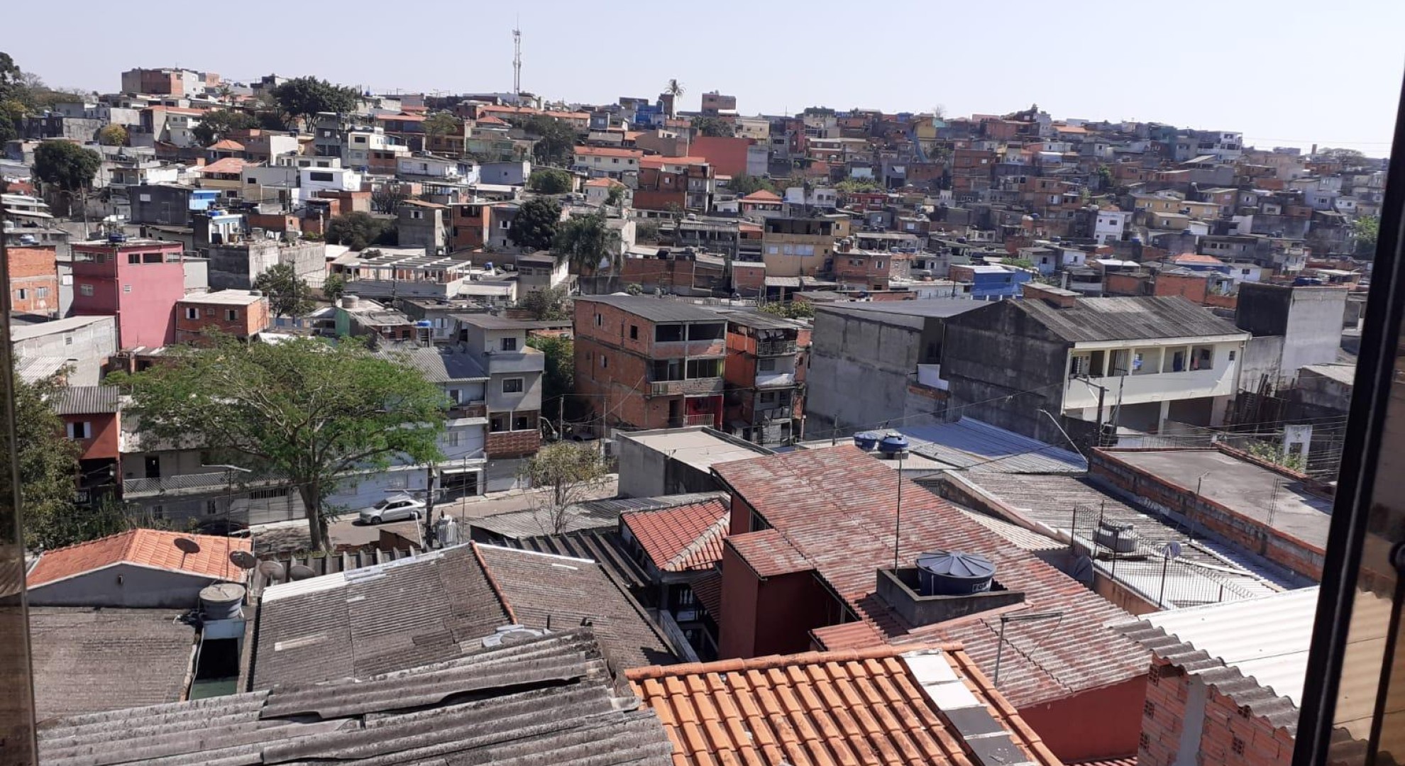 Vista da parte de trás da casa